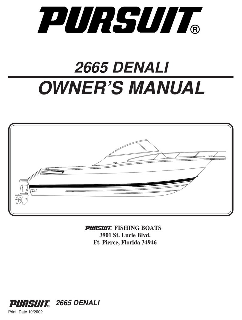 PURSUIT 2665 DENALI owner's manual PURSUIT 2665 DENALI owner's manual