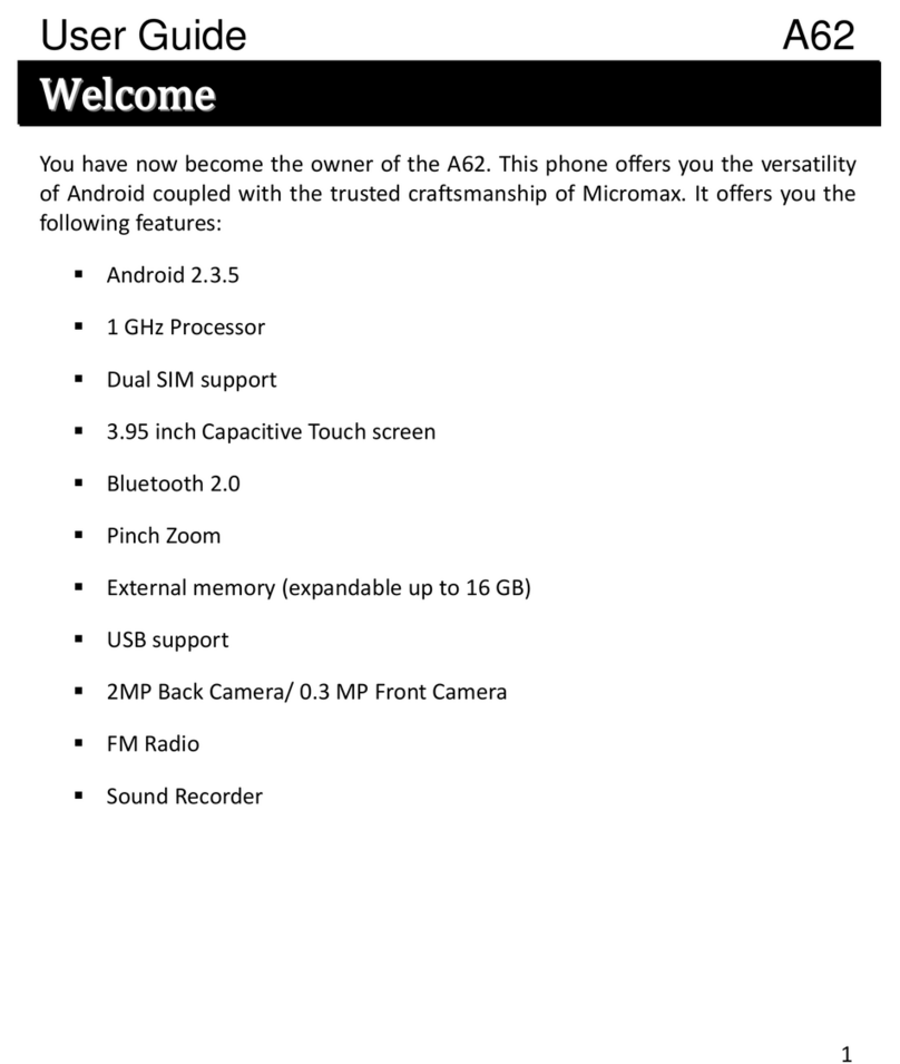 Micromax A62 User manual