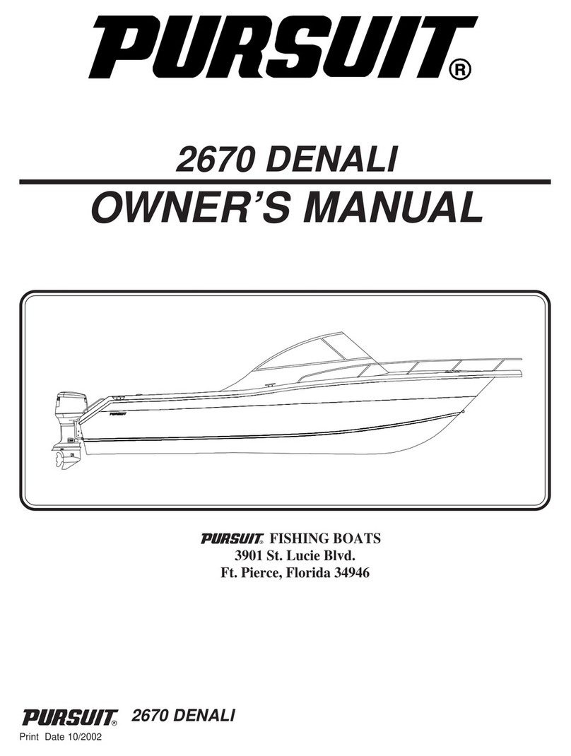 PURSUIT 2670 Denali owner's manual