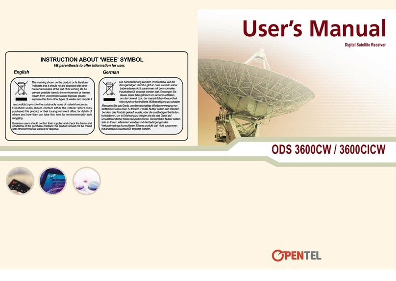 OPENTEL ODS 3600CW user manual
