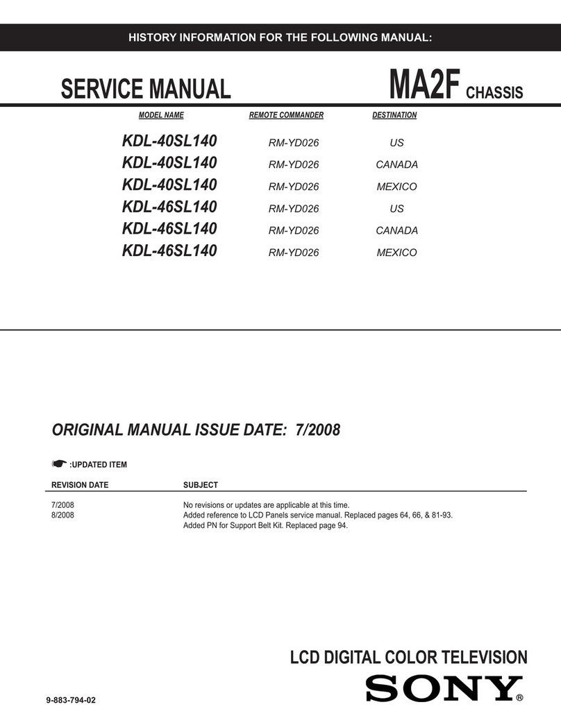 Sony KDL-40SL140 - 40" Bravia Sl Series Lcd Tv User manual