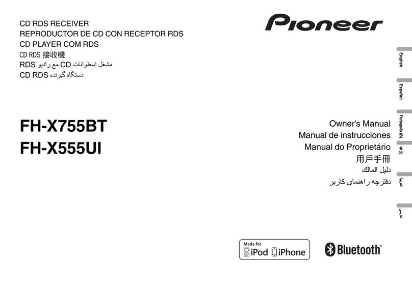 Pioneer FH-X755BT User manual
