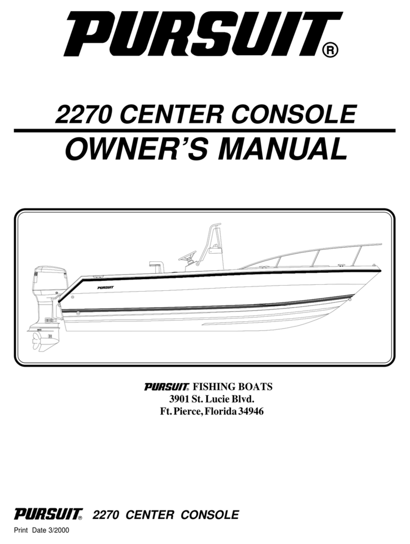 PURSUIT 2270 CENTER CONSOLE User manual