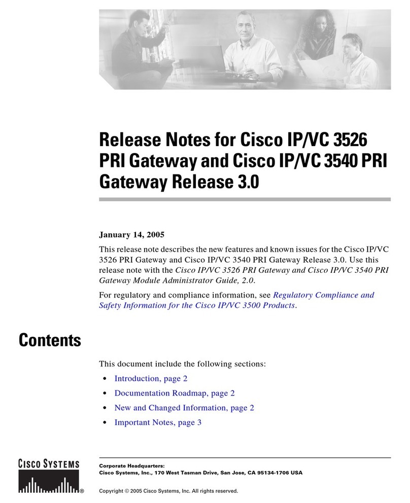 Cisco IP/VC 3526 Release notes