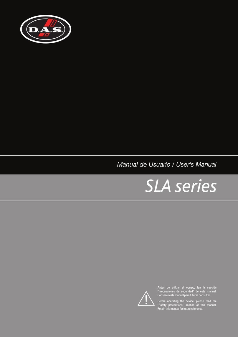 D.A.S. SLA Series User manual