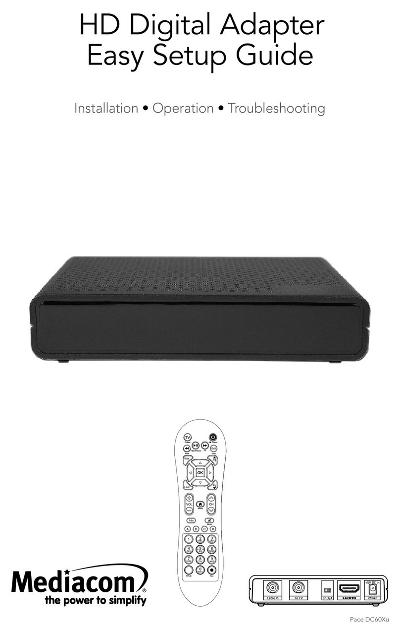 Mediacom HD Digital Adapter Quick start guide