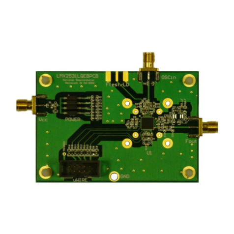 National Semiconductor LMX2531LQ1226E operating instructions