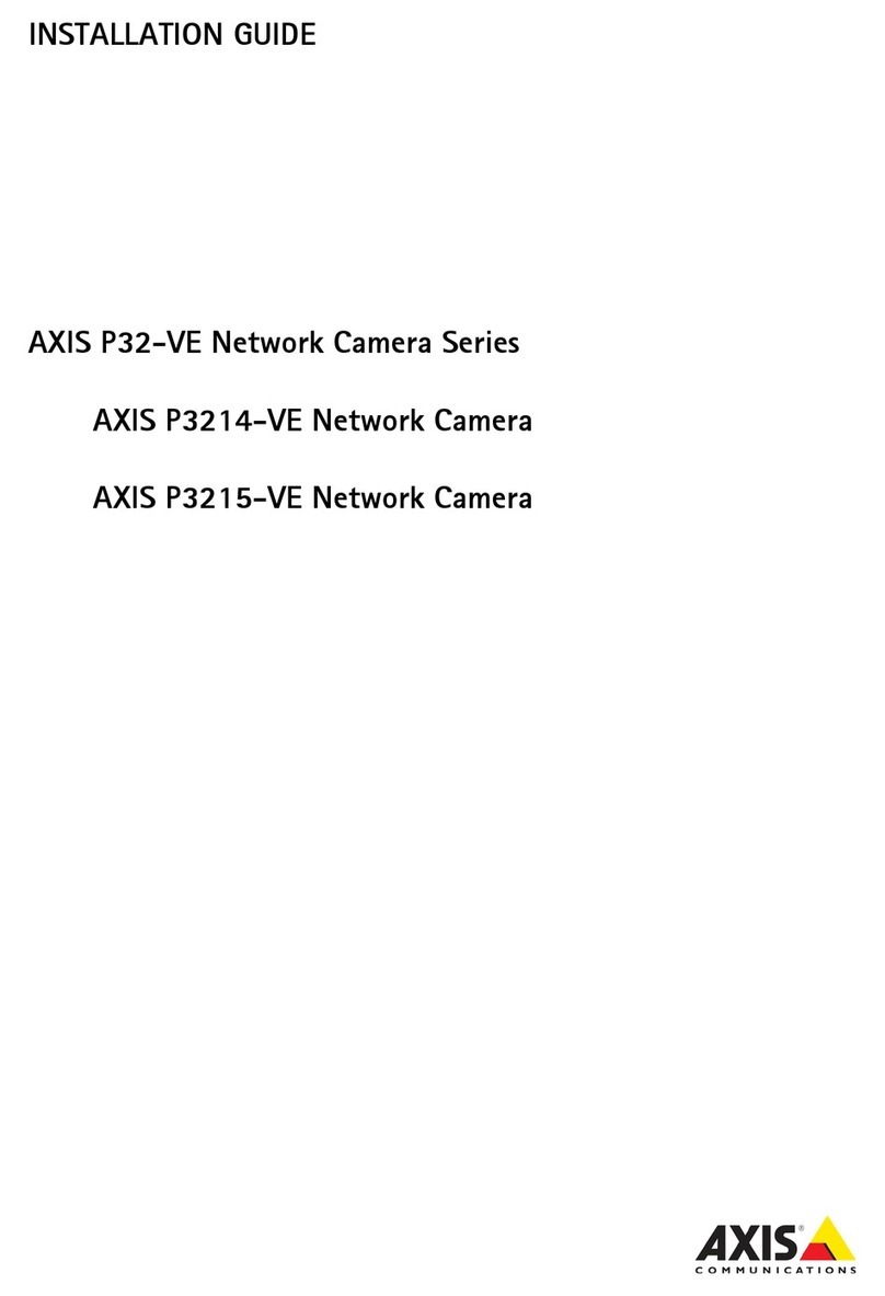 Axis P32-VE SERIES User manual Axis P32-VE SERIES User manual