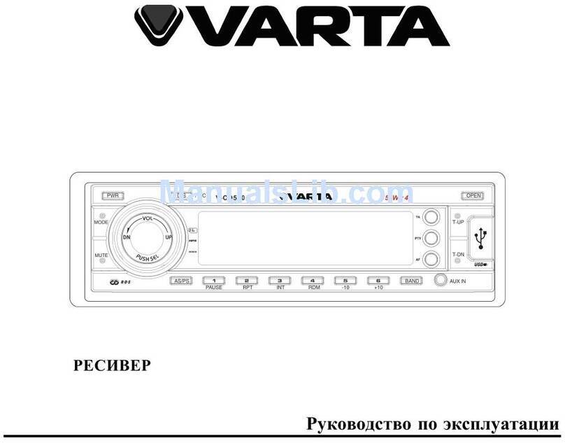 Varta V-CD500 User manual