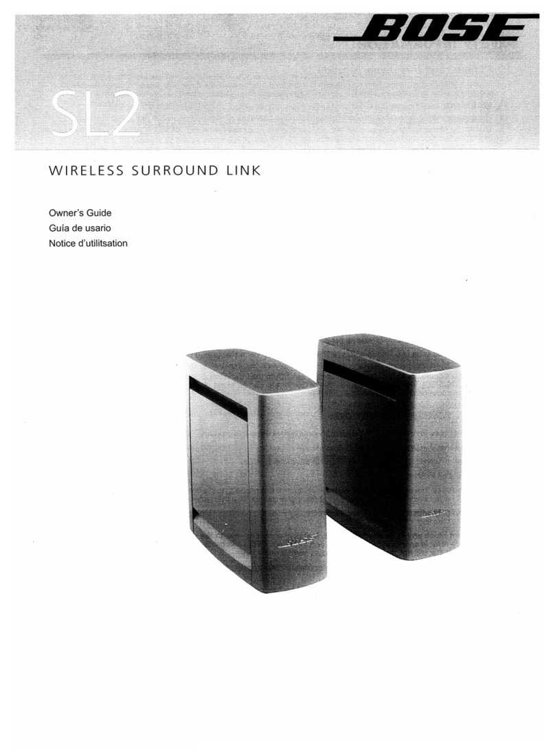 Bose SL12 owner's guide