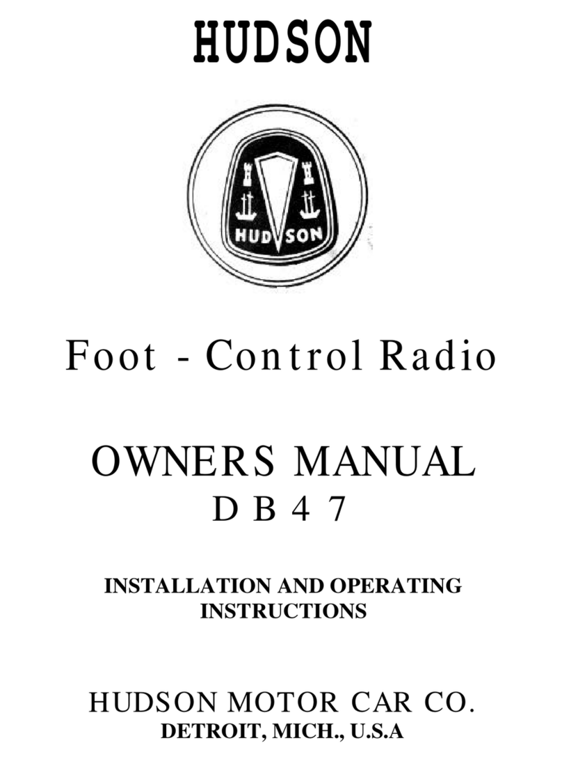Hudson DB47 owner's manual