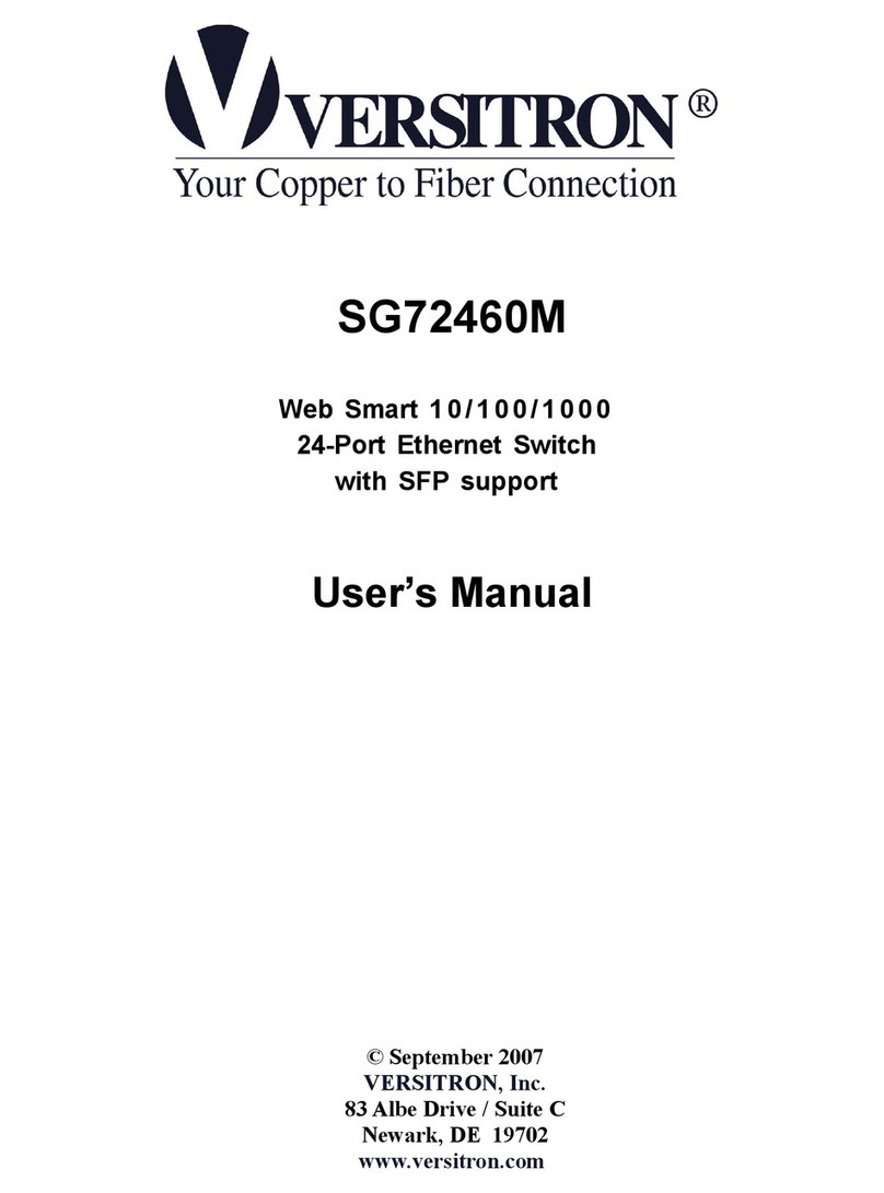 Versitron SG72460M user manual