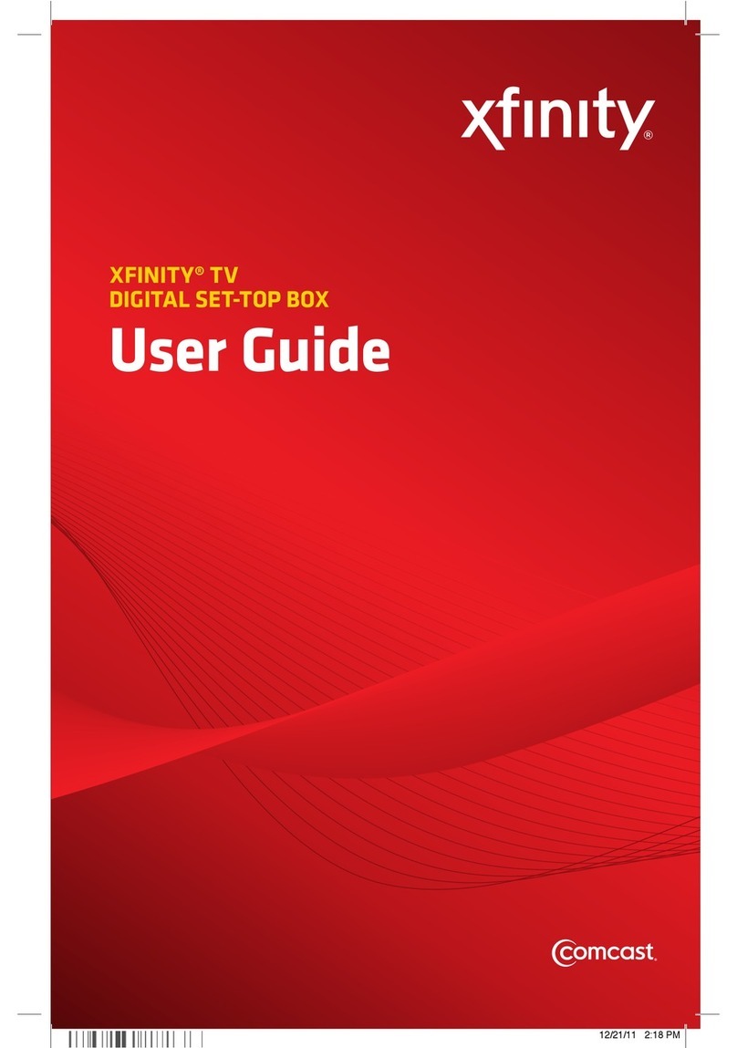 Comcast TV DIGITAL SET-TOP BOX User manual