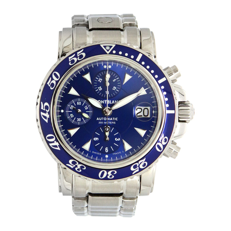 Mont Blanc Sport Quartz/Automatic Chronograph Service guide