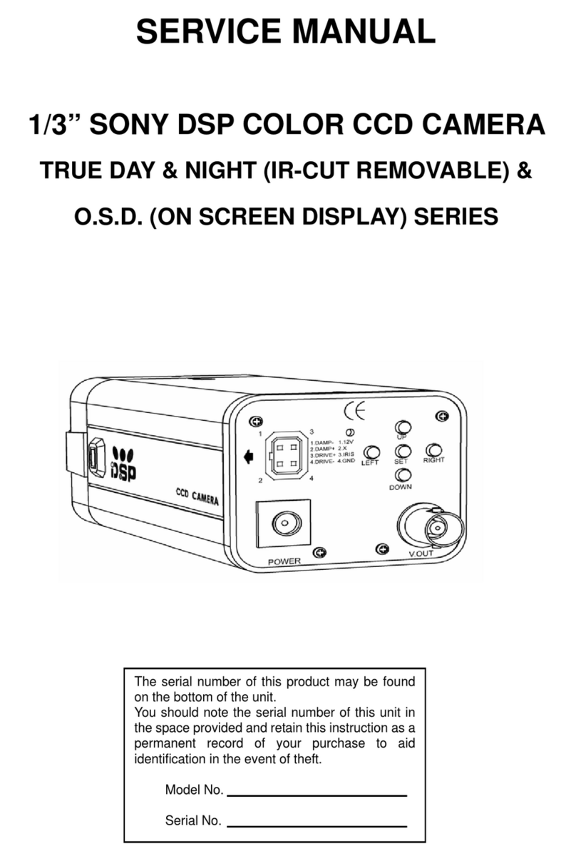 Sony DSP COLOR CCD CAMERA User manual