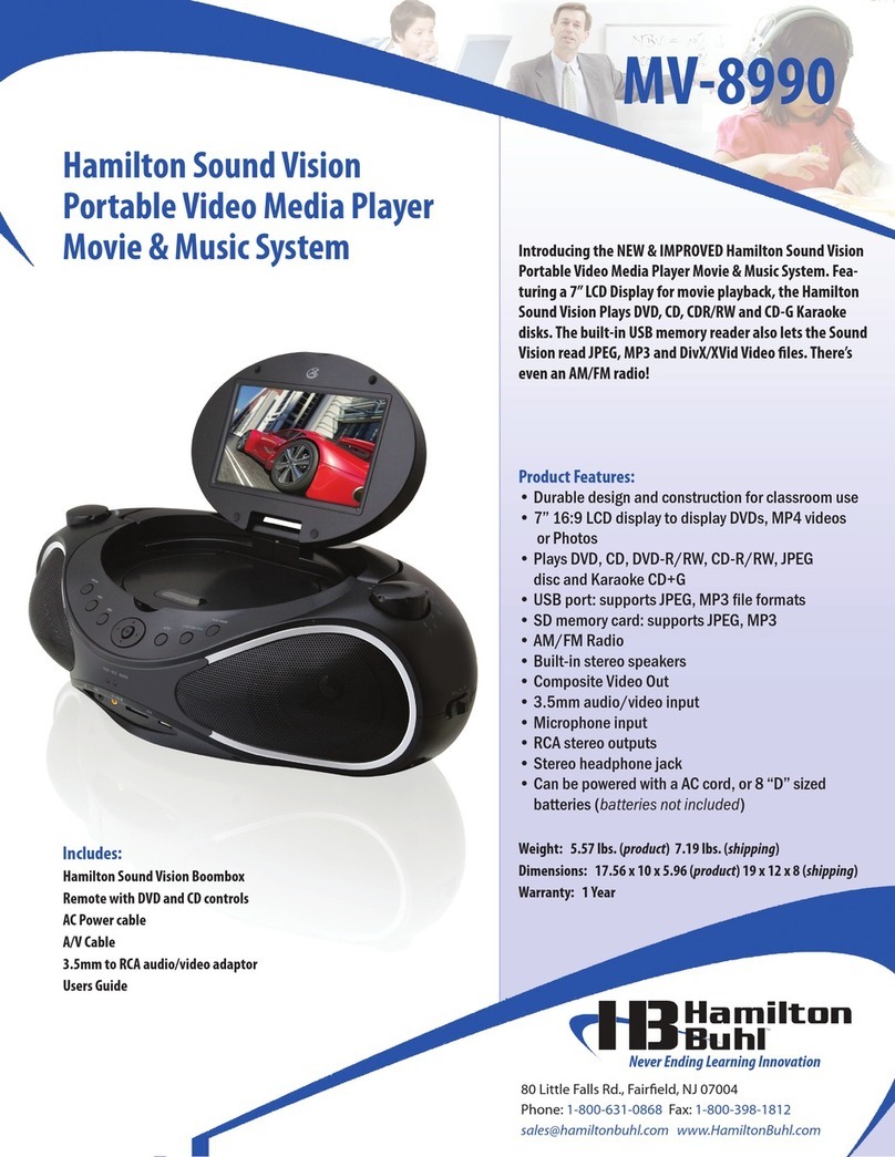 Hamilton MV-8990 Product features
