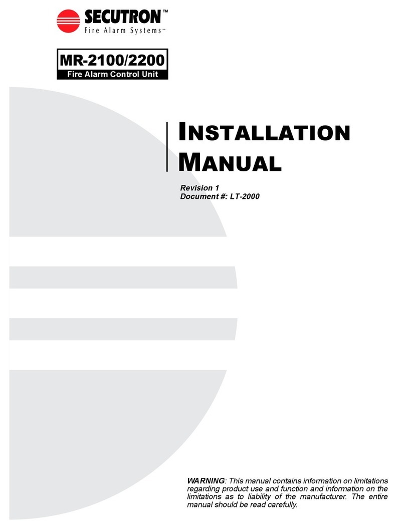 Secutron MODUL-R MR-2100 User manual