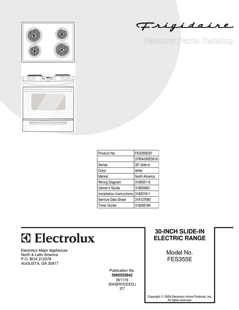 Electrolux Frigidaire FES355E parts catalog Electrolux Frigidaire FES355E parts catalog
