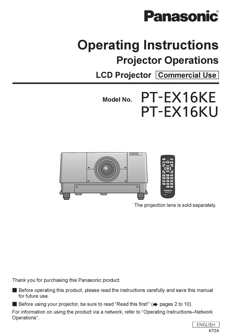 Panasonic PT-EX16KE User manual