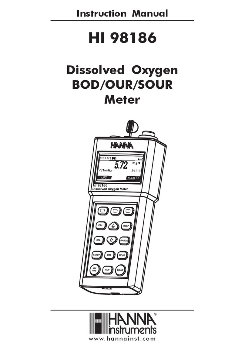 Hanna Instruments HI 98186 instruction manual