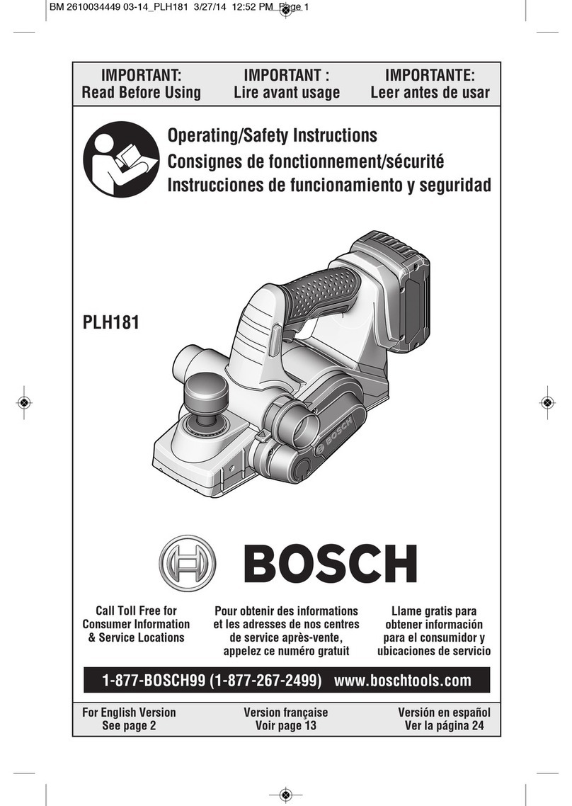 Bosch PLH181 Assembly instructions