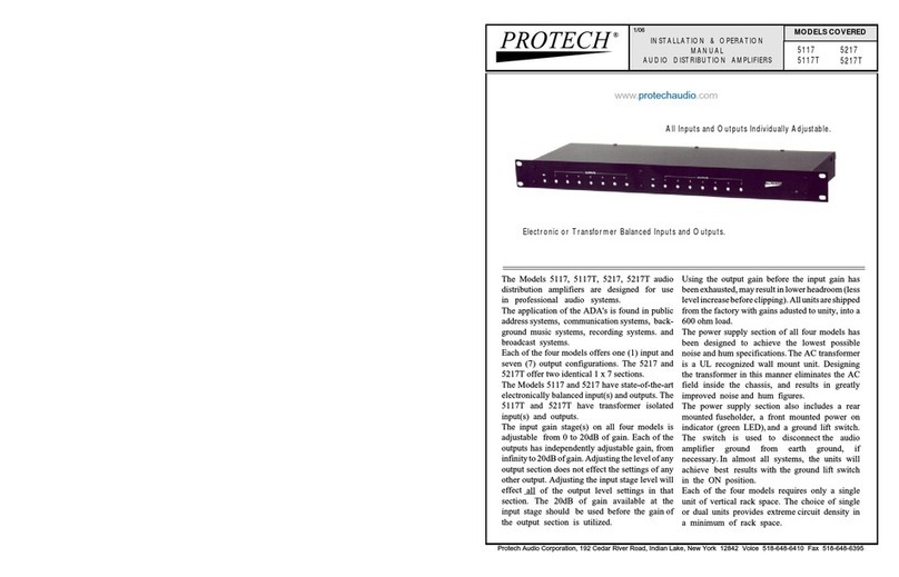 protech 5117 Installation & operation manual