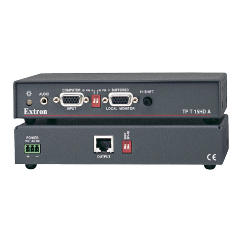 Extron electronics TP T 15HD AV User manual