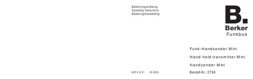 Berker 2769 User manual