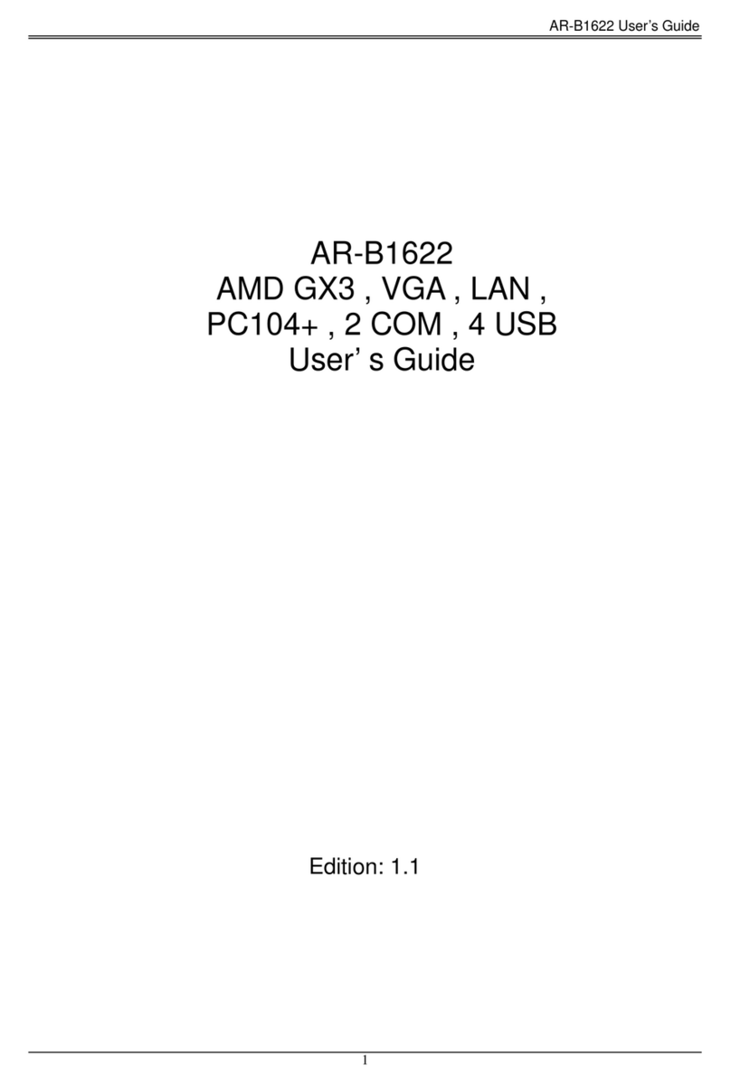 Acrosser Technology AR-B1622 User manual Acrosser Technology AR-B1622 User manual