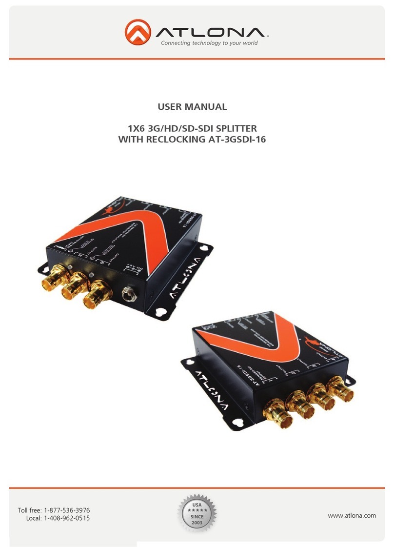 Atlona AT-3GSDI-16 user manual