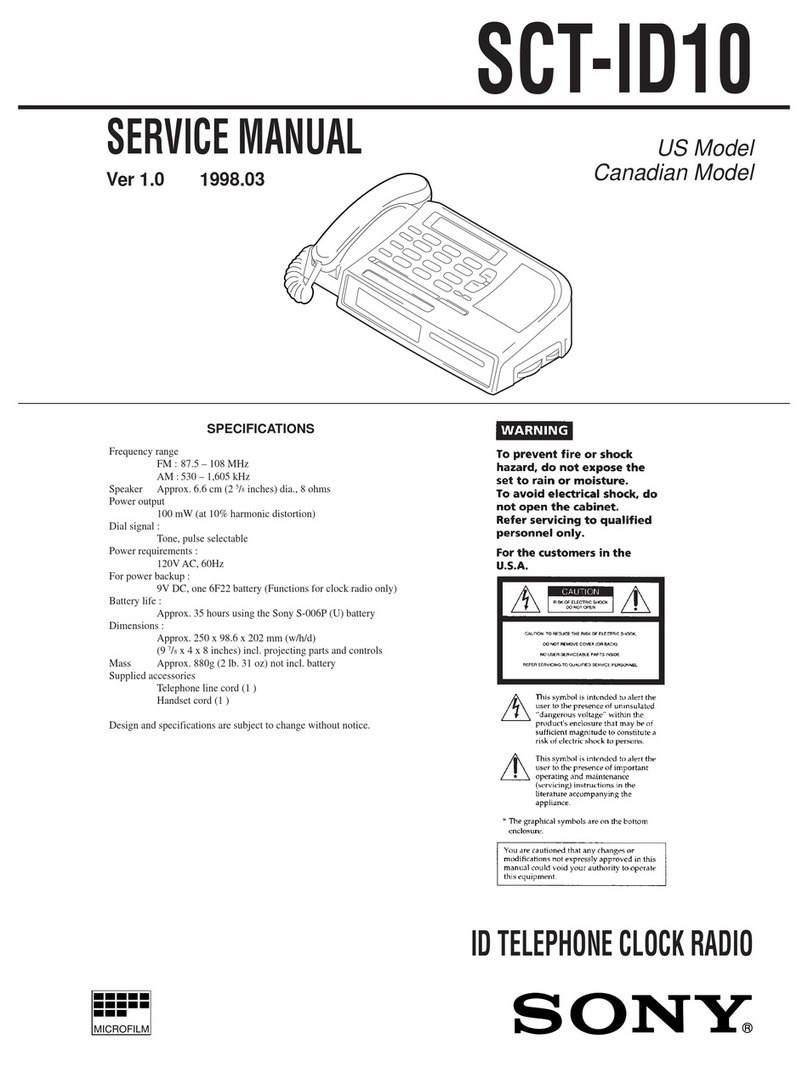 Sony SCT-ID10 User manual