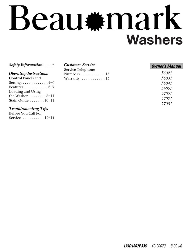 Beau mark 56021 owner's manual