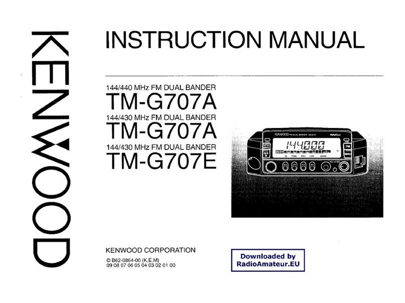 Kenwood TM-G707A User manual