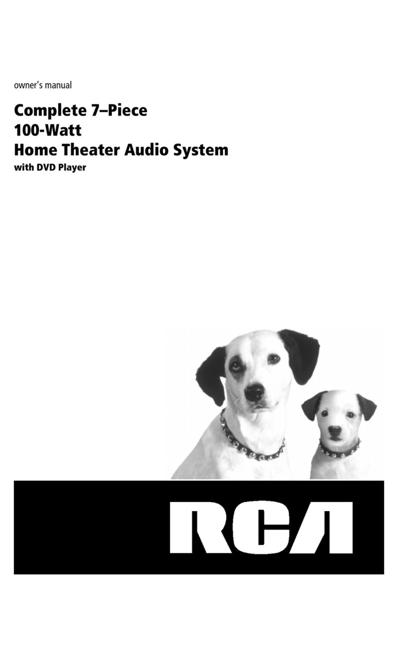 RCA Complete 7-Piece100-Watt Home Theater Audio... User manual