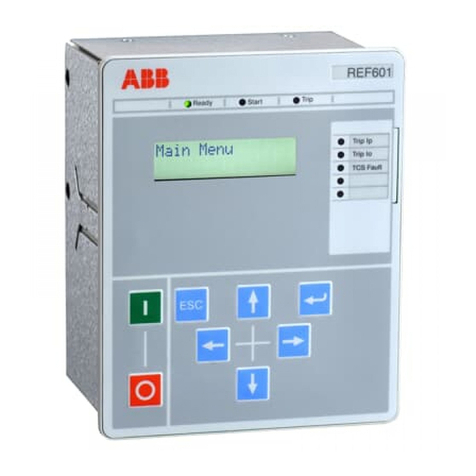 ABB REF601 User manual ABB REF601 User manual