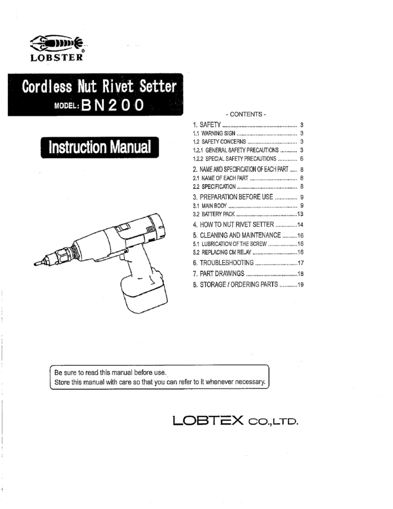 LOBSTER BN200 instruction manual