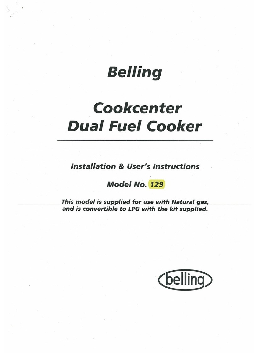 Belling Cookcenter 129 Assembly Instructions