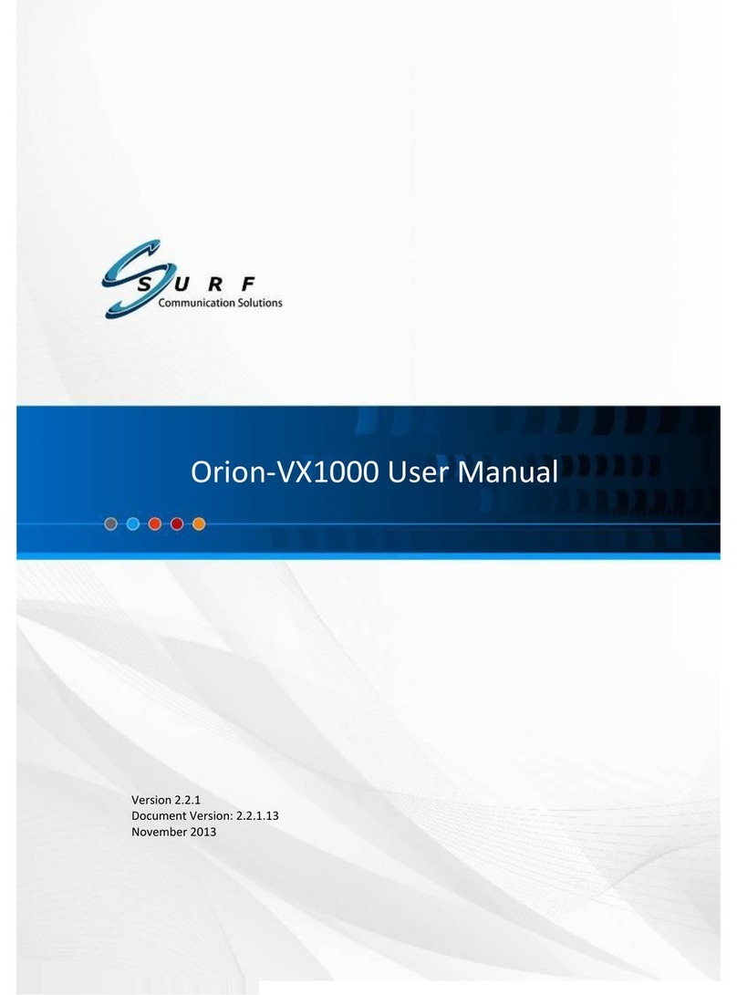 SURF Communication Solutions Orion-VX1000 user manual