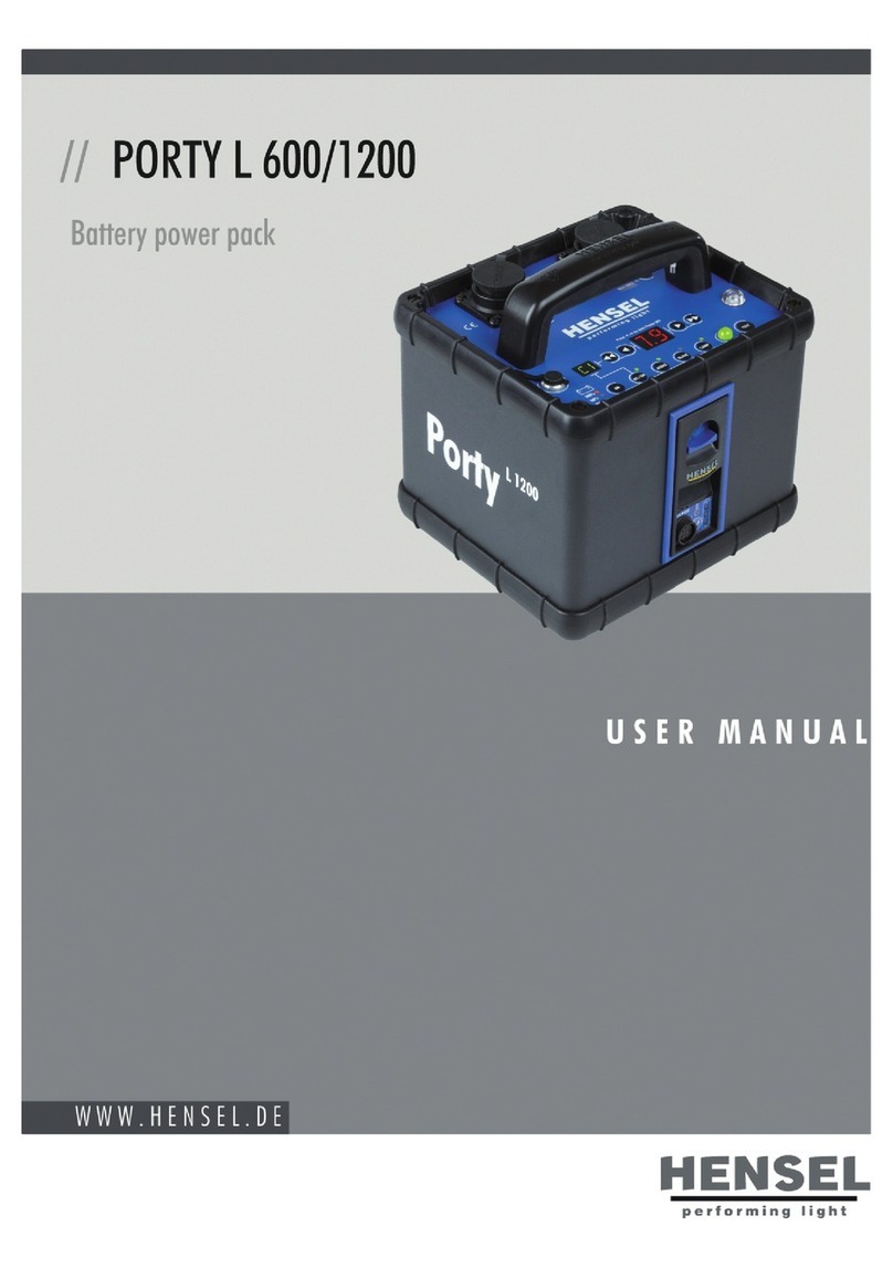 Hensel POrty L600 user manual