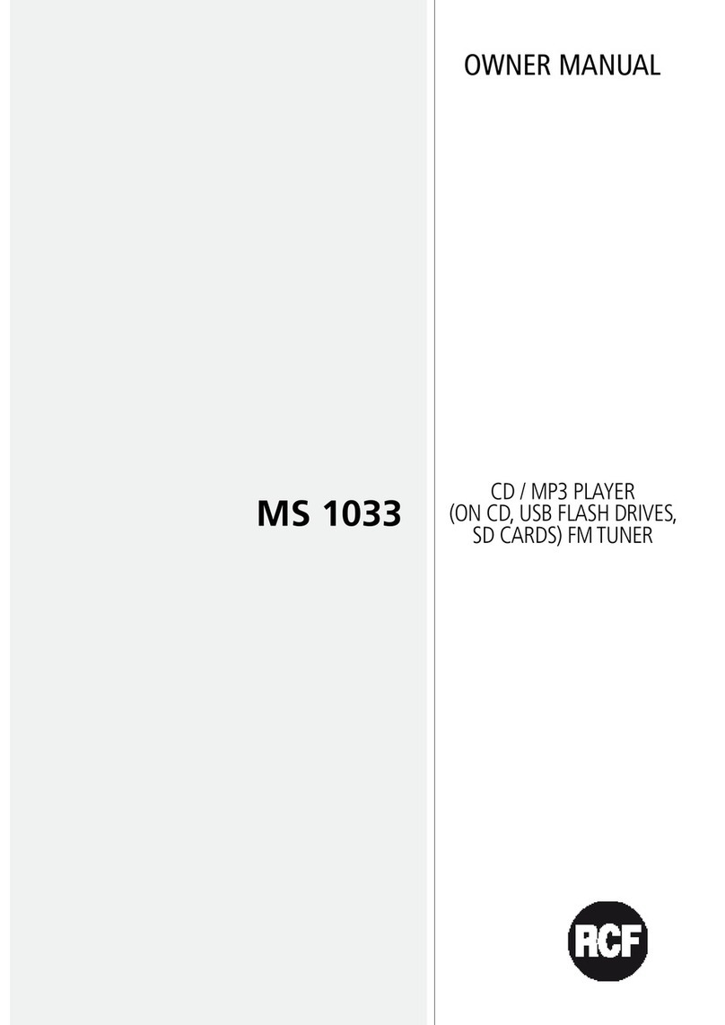 RCF MS 1033 owner's manual