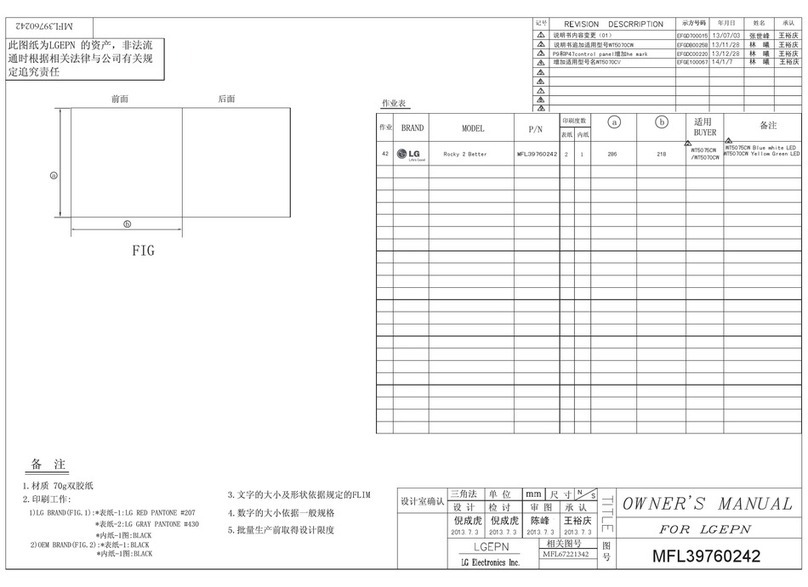 LG WT5075CW User manual