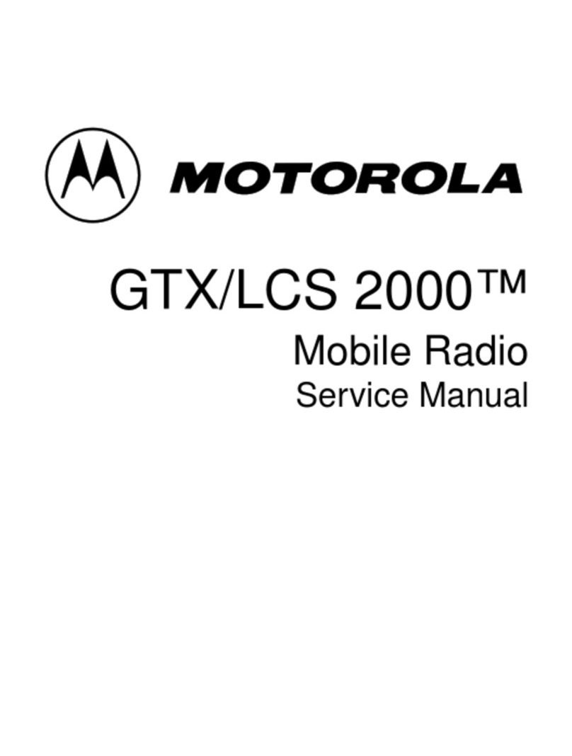Motorola GTX/LCS 2000 User manual