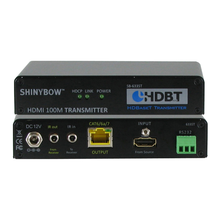 Shinybow USA SB-6335T User manual Shinybow USA SB-6335T User manual