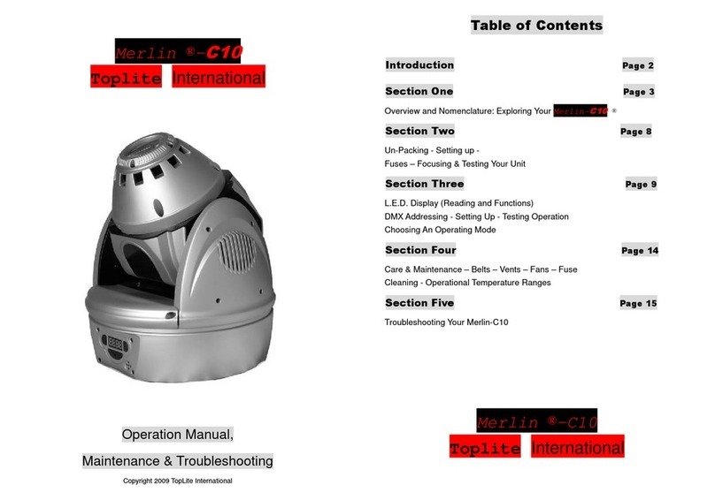 TopLite Merlin-C10 Operating instructions
