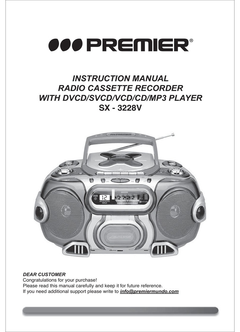 Premier SX - 3228V instruction manual