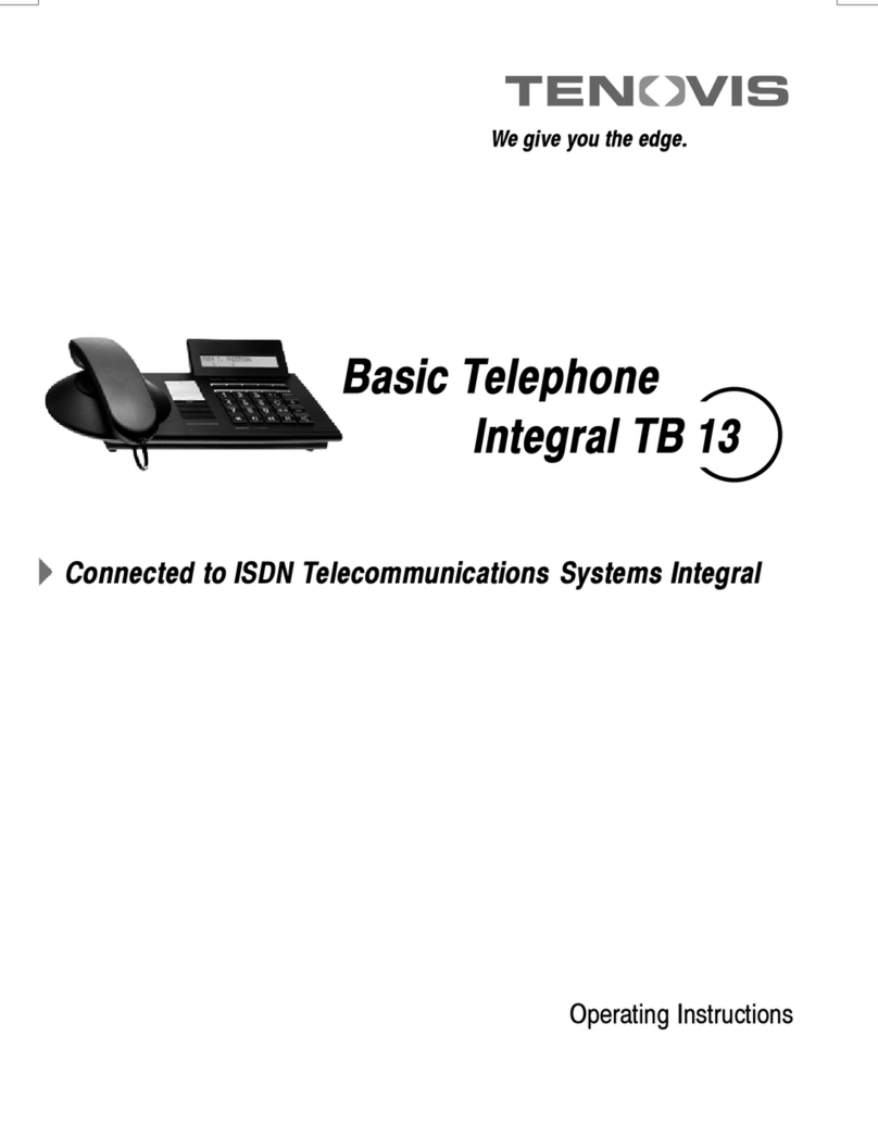 Tenovis Integral TB 13 operating instructions