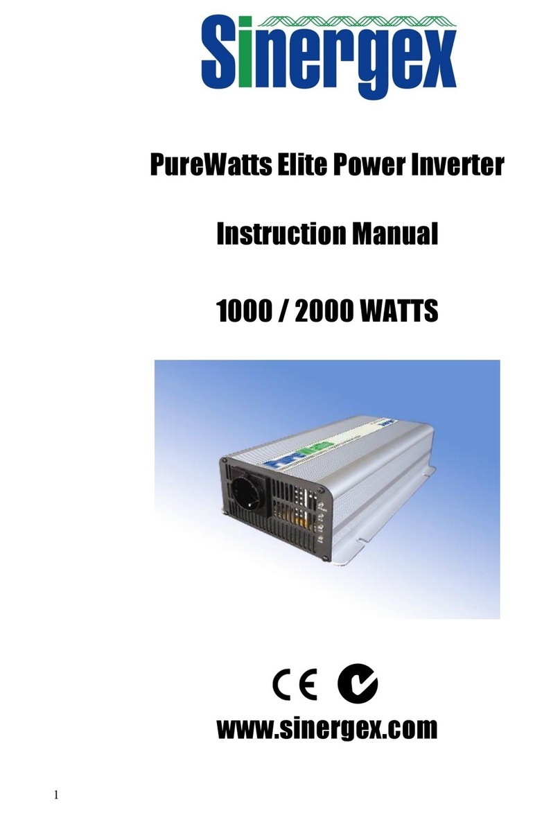 Sinergex PureWatts Elite PWE-1000 instruction manual