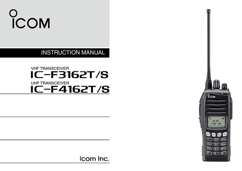 Icom IC-F3162T instruction manual