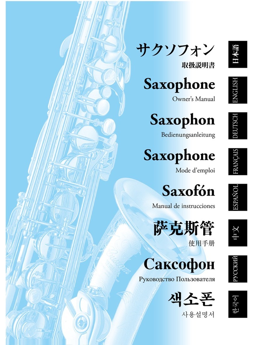 Yamaha Saxophone User manual
