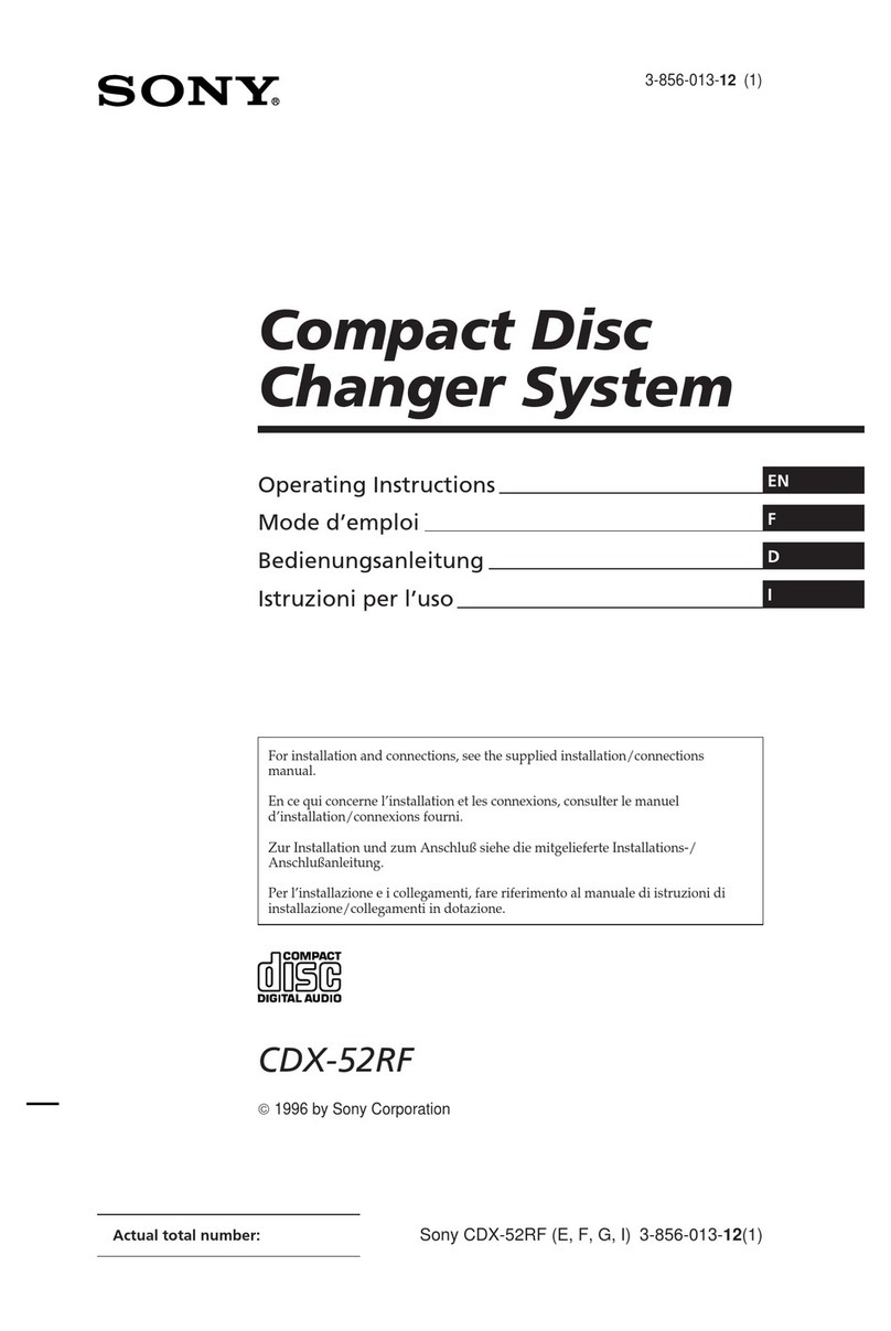 Sony CDX-52RF User manual